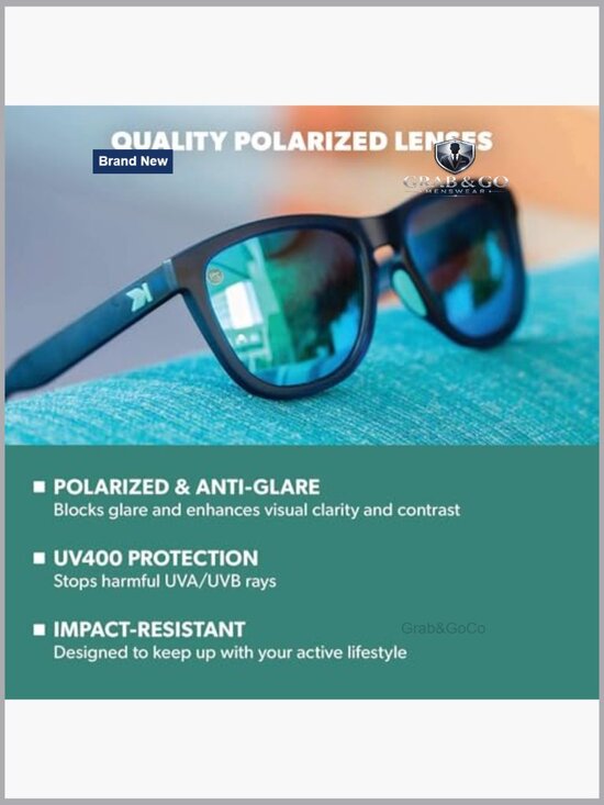 Polarized Sport Sunglasses UV400 Protection Lightweight Polycarbonate Frame - Picture 2 of 7
